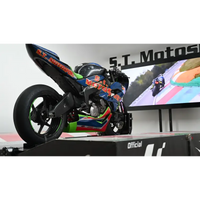 Motocyclette de course colorée pour simulateur privé Offre Découverte 15min