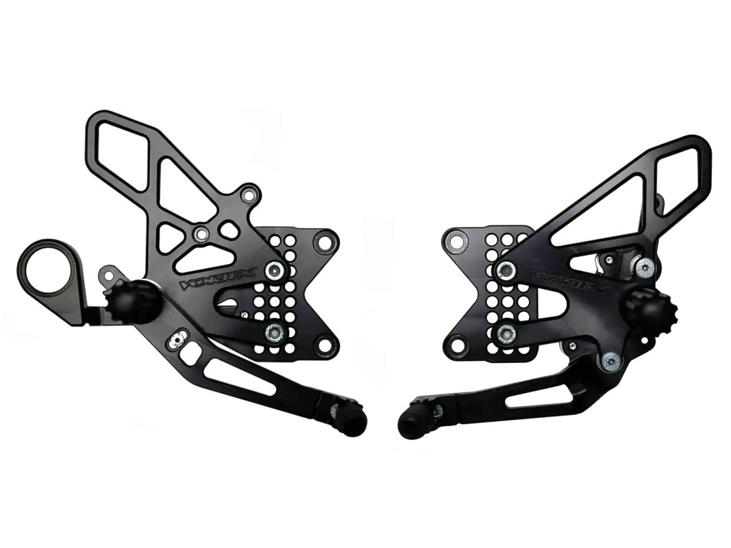 Repose Pied Vortex noir pour BMW, accessoires de positions d’ajustement de Vortex Racing