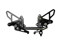 Repose Pied Vortex en noir pour Ducati, offrant des positions d’ajustement parfaites