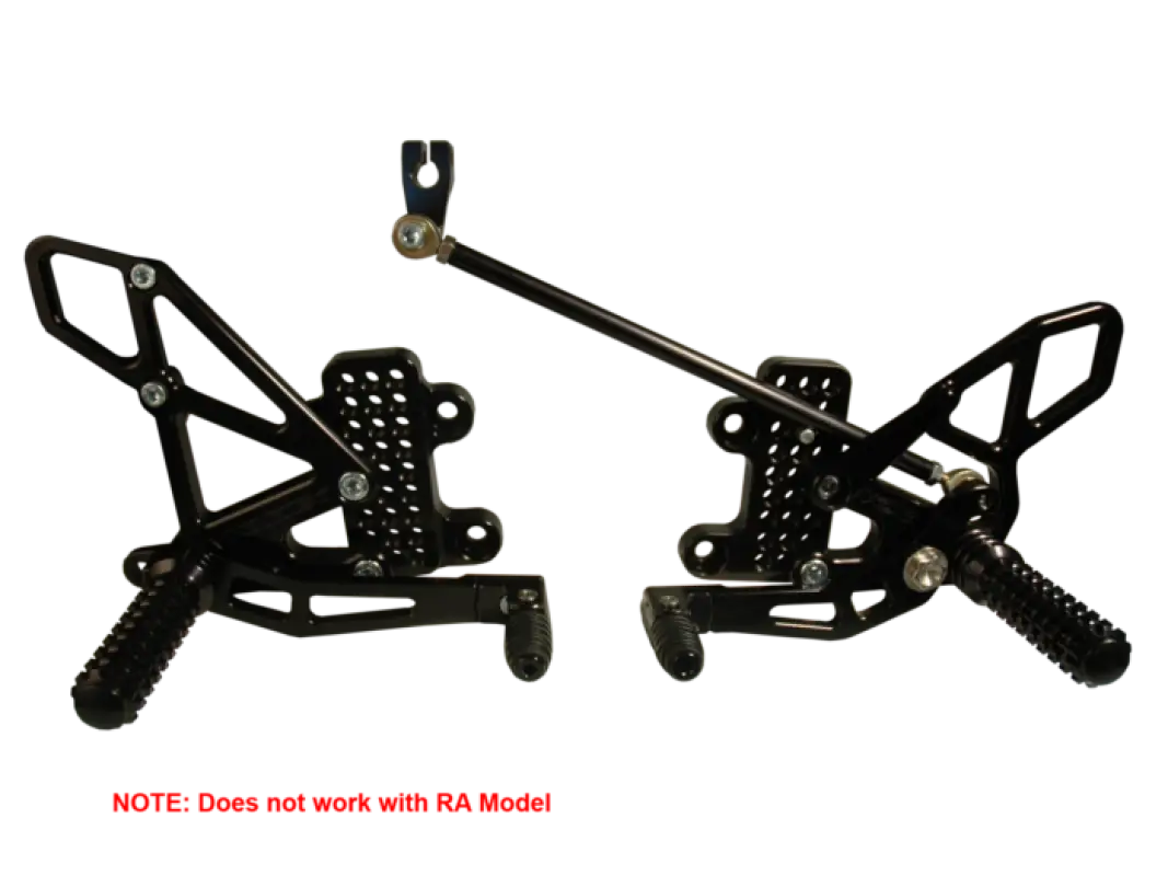 Repose Pied Vortex pour Honda, rear set noir pour un style de course Vortex