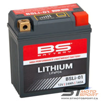 Batterie au Lithium BS Battery - BSLI-01 - 140CCA - 24WH - Batterie lithium