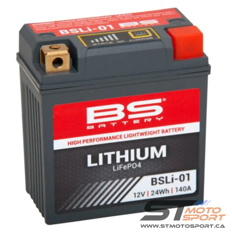 Batterie au lithium BS Battery, performante et légère pour motos