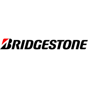 Logo de l'entreprise Bridgestone noir avec un accent rouge.