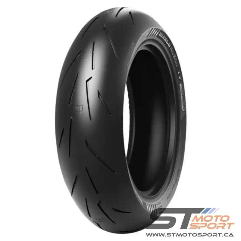 Pneu de moto noir Pirelli Diablo Rosso IV Corsa pour performance de superbike