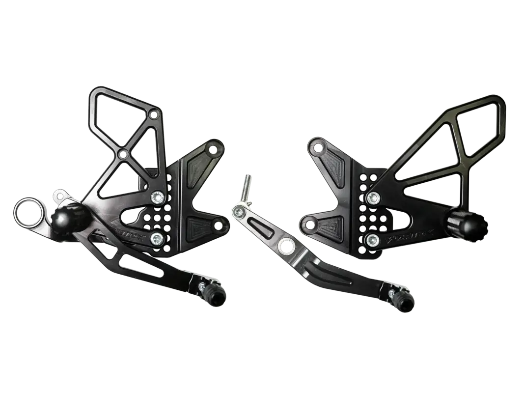 Repose Pied Vortex pour Yamaha, parties de réglage en noir, sportives et élégantes