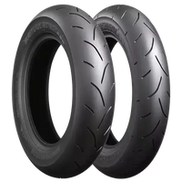 Pneus moto Bridgestone Racing Battlax BT601 SS en caoutchouc noir à motif agressif