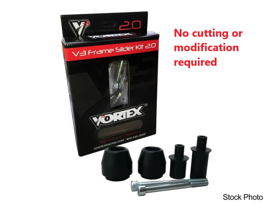 Glissière de cadre Vortex V-3 pour protection de moto Aprilia, kit 2.0