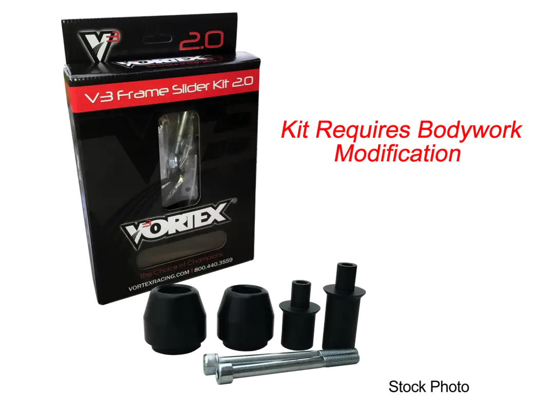 Kit de glissière de cadre Vortex pour protection de cadre Ducati et curseur de protection moto