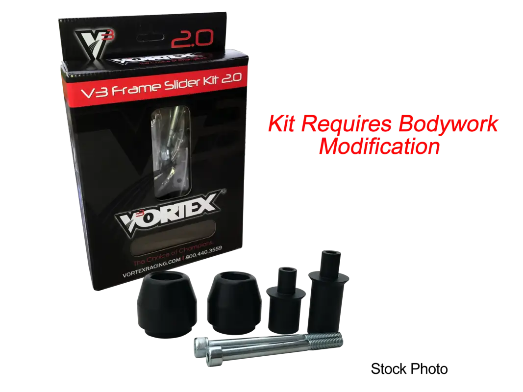 Kit de glissière de cadre Vortex pour Suzuki, offrant une protection de moto optimale